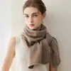Cachecol de cashmere feminino % cashmere puro de cabra Consinee outono e inverno novo estilo pai-filho casal malha aquecedor de pescoço quente comprimento médio