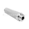 Elemento de Filtro de Malha Sinterizada de Aço Inoxidável 316L Filtração de Líquido Químico Gás Malha de Filtro de Metal Elemento de Filtro do Corpo da Válvula 16*66