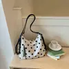 Bolsa Grande de Estilo Coreano Shuai Mi Home para Mujer, Bolso de Hombro, Nuevo Bolso de Lona con Lunares 2026, Bolso Tote de Hombro Cruzado