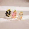 Pendientes de Zirconia en Forma de C de Alta Gama, Súper Brillantes, Exquisitos, Modernos, Lujo Accesible, Pendientes Versátiles y Personalizados, Pendientes Elegantes y de Alta Gama