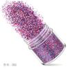 Set de lentejuelas de uñas de color navideño 12 colores mixtos accesorios para uñas lentejuelas flash polvo láser degradado