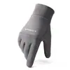Guantes cálidos de invierno para hombre con forro polar engrosado a prueba de viento e impermeable pantalla táctil para exteriores deportes de equitación guantes de dos dedos al por mayor
