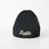 Gorro de Invierno para Bebé Versátil Americano Letra Niños y Niñas Gorro Baotou Cálido y Cortavientos para Exteriores Gorro de Lana para Niños