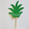 Criativo cartão de bolo de abacaxi festa de frutas de verão decoração decoração copo de papel sobremesa bandeira de inserção de papel