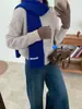 Cachecol de Tricô Liso Misturado com Lã Caseiro do Fabricante para Mulheres no Outono e Inverno, Versátil Macio e Ceroso Estudante Quente Cachecol de Casal