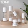 Conjunto de Frascos Spray Plástico Esfoliante Loção Cosmética 30/50/100ml Frasco de Creme Facial Branco Esfoliante 50g