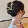 Vale Vazio Lírio-do-Vale ~ Flor de Fada Super de Verão Prendedor Grande Feminino Acessórios de Cabelo para a Parte de Trás da Cabeça com Sentido Avançado Clipe de Tubarão da Moda