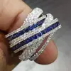Anillo Brillante Cao Shi Tiktok Set Completo para Mujer, Accesorios de Combinación Multicapa, Anillo Más Vendido del Fabricante Estilo Palacio