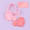 Serie de Conejos con Dibujo Lineal Molde para Galletas 3D Realista Prensa para Galletas Fondant DIY Esencial para Hornear