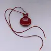 Moda Europeia e Americana para o Dia a Dia Design de Nicho Saco da Sorte Pingente Colar Estilo Retrô Elegante Moderno Versátil Colar Longo para Mulheres