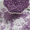 Miçangas Tubo 2mm Preenchidas com Prata Miçangas de Vidro Miçangas Costuradas à Mão Acessórios de Joalheria DIY Feitos à Mão Acessórios de Vestuário Joalheria