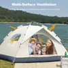 Tienda de campaña, Tienda de campaña familiar para 4-5 personas, Tienda tipo domo, Tienda portátil impermeable y a prueba de viento con bolsa portátil, Adecuada para actividades al aire libre en terraza y camping