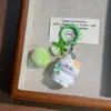 Pingente de Gato em Pé 3D de Tamanho Médio Bola de Pelo Fofa Desenho Animado Pingente Fofo com Contas Chave Acessórios para Bolsa Doce