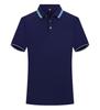 Camiseta publicitaria transfronteriza al por mayor rápida bordada verano Nuevo polo de solapa manga corta tamaño de fuente de logotipo personalizado