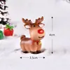 Nuevos Accesorios de Decoración de Papá Noel y Muñeco de Nieve Paisaje Micro Calcetines de Navidad Campana de Regalo Pequeños Adornos de Resina