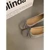 Zapatos de Salón Rojos Retro Estilo Francés para Mujer, con Aumento de Altura Oculto, Estilo Principios de Otoño, Diseño de Lazo Suave, Adecuados para Combinar con Faldas