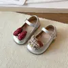 Zapatos Mary Jane de Cuero para Niñas para Primavera y Otoño, Zapatos de Princesa para Bebé con Suela Suave, Lazo de Dibujos Animados y Cierre de Velcro, Zapatos Individuales para Niñas