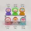 Decoração de Carro Criativa Fofa de Desenho Animado, Brinquedo Tendência Luminoso, Ornamento de Mesa de Resina 3D Fofo, Brinquedo Infantil Saco Surpresa