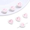 Cuentas de vidrio de doble cara con incrustaciones de aleación, estrellas, accesorios de joyería hechos a mano, pulsera de amor Joker, collar, pendientes, colgante