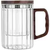 Taza de Vidrio para Té de Burbujas Separación de Té Resistente a Altas Temperaturas Taza de Agua para Oficina de Hombres Personal Hogar Japonés Taza con Filtro