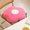 Alfombrilla para Silla Margarita Cojín de Felpa Imitación Conejo Cojín de Espuma Viscoelástica Cojín de Silla Flor Cojín Gordo Huevo Escalfado ins
