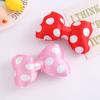 Lazo de Lunares de Peluche para Accesorios de Cabello DIY, Lazos para Almohadas, Calcetines para Zapatos, Accesorios para Bufandas, Pinzas para el Cabello Personalizadas