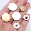 Botones de plástico imitación metal electrochapado para camisas, prendas de punto, suéteres, botones de alta costura para abrigos y gabardinas, botones versátiles