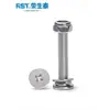 Juego de Tornillo de Cabeza Plana Phillips Tuerca Arandela de Acero Inoxidable 304 Juego de 4 Piezas Cabeza Delgada Cabeza Plana Grande Tornillos para Computadora CM