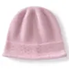 Gorro de punto 100% cachemir puro para mujer, nuevo estilo otoño/invierno, tejido, cálido, engrosado, con protección para las orejas y diseño con capucha