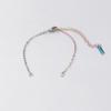 Venta caliente 2 mm delgado color acero oro oro rosa acero inoxidable DIY pulsera cadena accesorios tamaño opcional pulsera