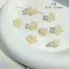 Cuentas de Cristal Checo Doméstico de Colores, Cadena Dorada para Teléfono Móvil de Lirio del Valle, Materiales para Pulseras DIY, Accesorios de Joyería