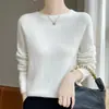 Nuevo estilo, corte relajado, transfronterizo, tejido de siete agujas, suéter de cuello redondo para mujer, top de punto, listo para usar, suave y amigable con la piel, corte holgado y cómodo para el invierno