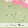 Chapado en oro real de 18 quilates con anillo colgante geométrico redondo gota de agua triángulo colgante para pendientes hechos a mano DIY accesorios colgantes