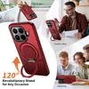 Atacado Transfronteiriço Adequado para Capa de Celular com Sensação de Pele para Xiaomi 15t Pro com Suporte Magnético Rotativo de 360 Graus e Amortecimento Poco X7