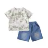 Ropa para Niños Conjunto de Verano para Niños 2026 Nuevo Estilo Conjunto de Dos Piezas de Manga Corta con Letras para Bebé Ropa Casual para Bebé