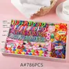Set de regalo de accesorios para el cabello para niños, ligas para el cabello de bebé, pinzas laterales para niñas, accesorios para el cabello, cuerdas para el cabello de princesa para niñas