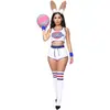 D9392 Amazon Caliente Conjunto de Shorts con Chaleco Estampado de Patrón de Halloween para Mujeres Europeas y Americanas (Excluyendo accesorios)