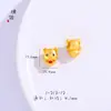 Color duradero no se decolora Arena dorada de Vietnam dragón del zodiaco este año de vida cuentas de transferencia con agujero pasante accesorios DIY pulsera accesorios de pulsera