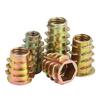 Tuercas Roscadas Internas y Externas para Carpintería, Tuercas para Muebles de Zócalo Hexagonal Avellanado, Piezas Embebidas de Madera Maciza, Tapones de Tornillo Trapezoidales M4M5M6M8