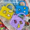 Bolso Cruzado de Silicona Transfronterizo para Niños Niñas Bolso de Hombro Único Salida Cadena de Cuadros de Diamante Estilo Pequeño Chanel Billetera de Mano al por Mayor