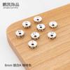 Accesorios para Joyería DIY Materiales Hechos a Mano Bolas de Diamante de 6/8mm Incrustadas con Diamantes Cuentas Espaciadoras Pulsera Colorida Collar Accesorios de Navidad