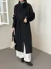 Nuevo Abrigo de Lana para Mujer Otoño/Invierno 2026, Abrigo Largo Holgado de Lana, Estilo Coreano, Cintura con Cinturón, Abrigo Adelgazante