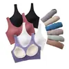 Sujetador Deportivo de Espalda Ancha para Mujer de 40-100 kg, Ropa Interior con Copa Fija, Chaleco Tubo, Transpirable, Tallas Grandes para Mujeres con Curvas