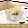 Plato para Hot Pot, Plato de Verduras, Cesta de Drenaje, Plato Creativo para Vajilla, Plato para Guarniciones de Ingredientes para Cocina Casera