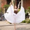 Traje Clásico Cuadrado de Xinjiang Femenino Largo Medio Falda Grande de Vuelo de 720 grados Elegante Ballet Gasa Versátil Falda de Baile A