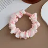 Diadema de Chifón a Cuadros de Moda, Sencilla y Versátil, Scrunchie, Accesorio para el Cabello de Tela con Alta Elasticidad