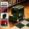 Lixeira de ônibus de desenho animado para uso doméstico, novo design de luxo, alto valor estético, adequada para sala de estar, cozinha, banheiro, com tampa, lixeira portátil