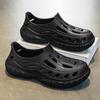 Crocs de Coco Casal Sandálias de Vadeio ao Ar Livre Roupa Exterior Masculina Sapatos de Praia de Sola Grossa Sapatos Casuais de Jardim
