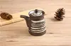 Configuração de Mesa Estilo Japonês Peça Quatro Tigela de Arroz Restaurante de Sushi Xícara de Chá Prato de Osso Preto Cerâmica Suporte para Hashi Bule Cozinha Japonesa e Coreana