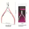 Amazon Pinça para Cutícula D501 D-07 Alicate para Pele Morta Cortador de Unhas Angulado Ferramenta Removedora de Esmalte Empurrador de Cutícula de Aço para Nail Art
